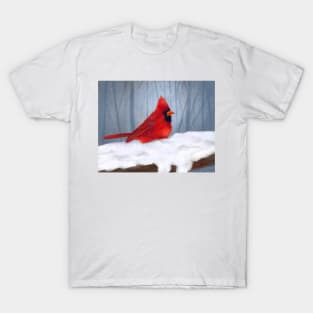 Cardinal in the Snow T-Shirt